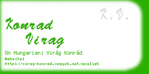 konrad virag business card